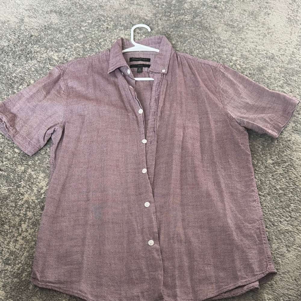 Banana Republic Red Lightweight Casual Shirt